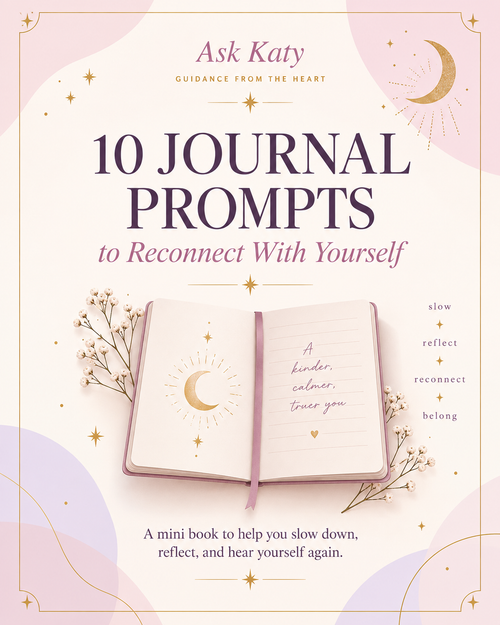 Ask Katy 10 Journal Prompts to Reconnect With Yourself free mini book cover