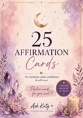 Ask Katy 25 Affirmation Cards free printable cover