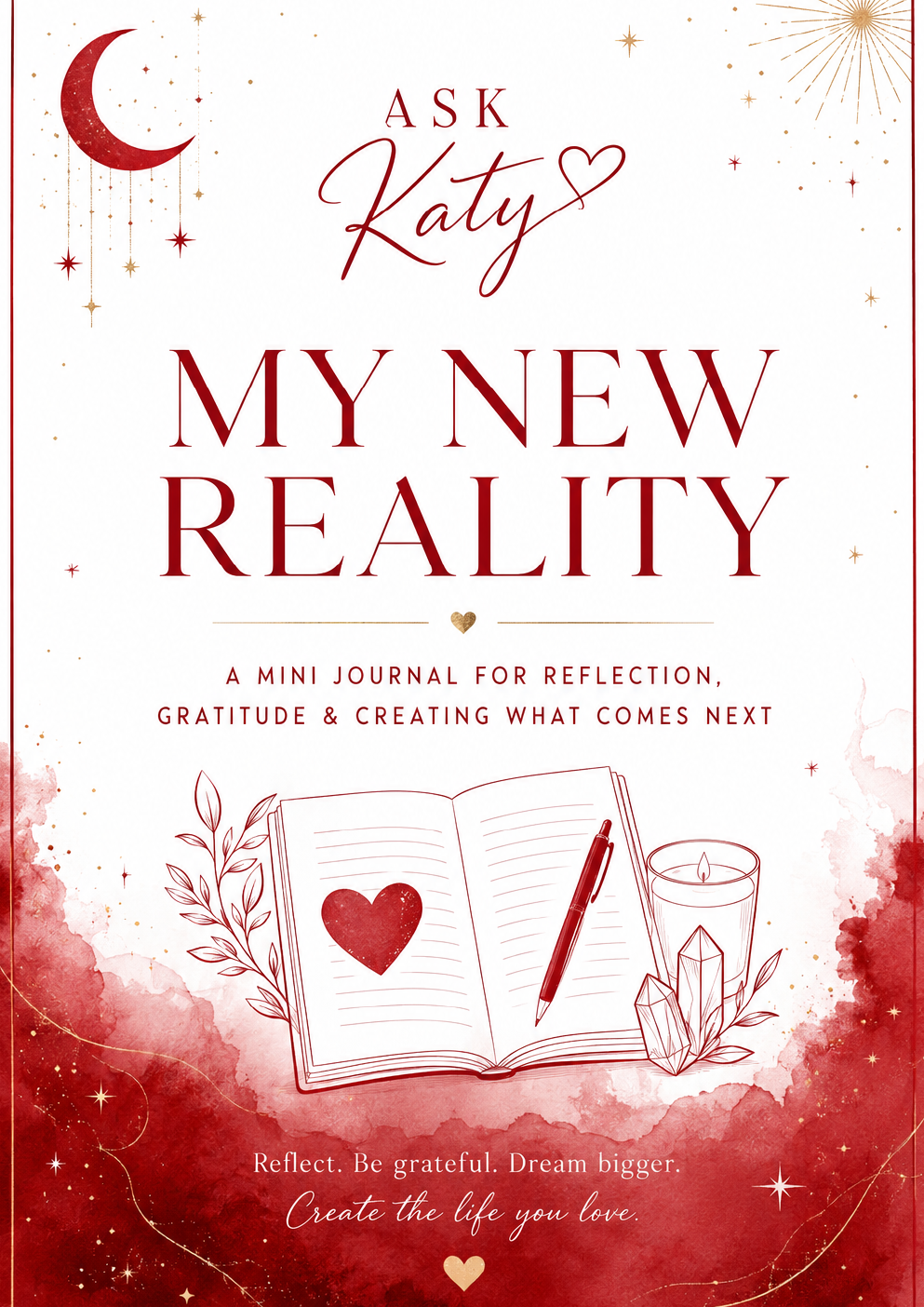 Ask Katy My New Reality mini journal cover