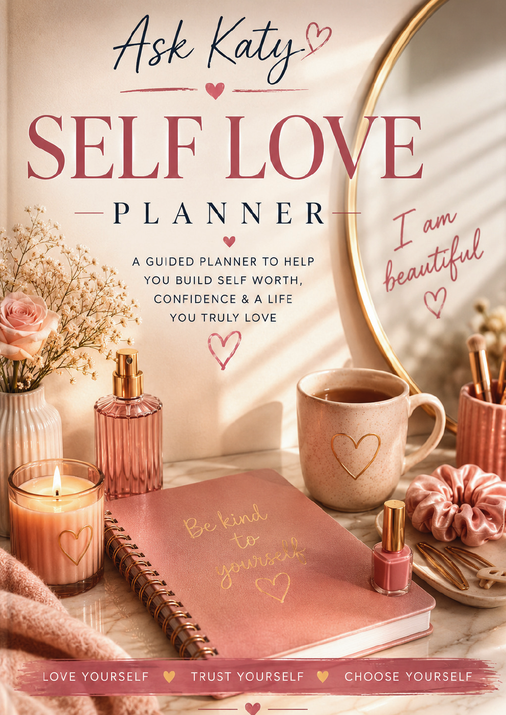Ask Katy Self Love Planner digital PDF cover