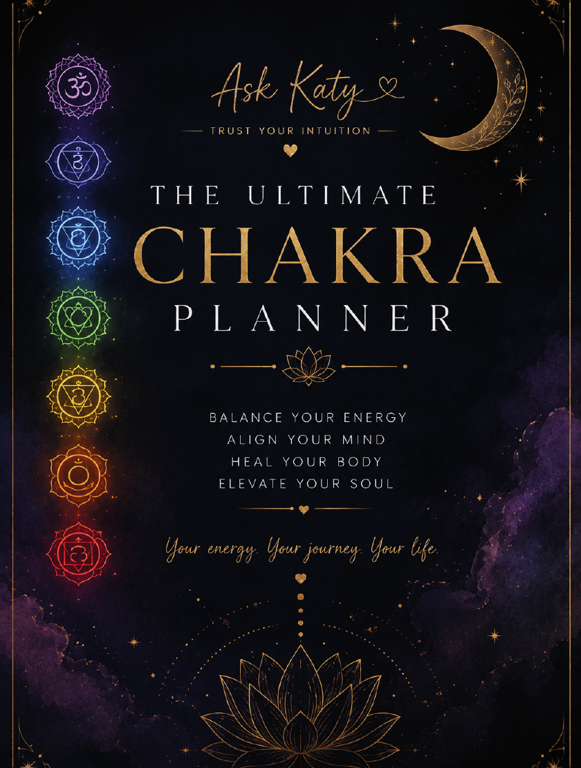 Ask Katy Ultimate Chakra Planner digital PDF cover