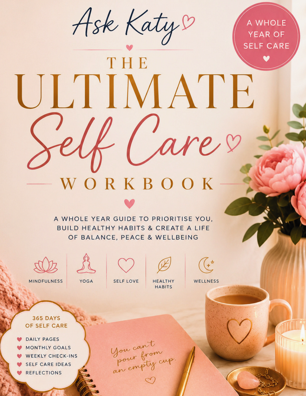 Ask Katy Ultimate Self Care Workbook digital PDF cover